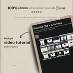 Invitación web boda - Plantilla editable en Canva - Atemporal