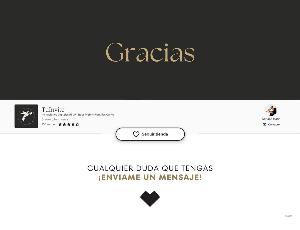Invitación web boda - Plantilla editable en Canva - Burgundy