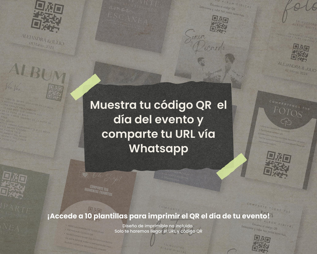 Galería de Fotos y Vídeos – Código QR + Plantillas Canva