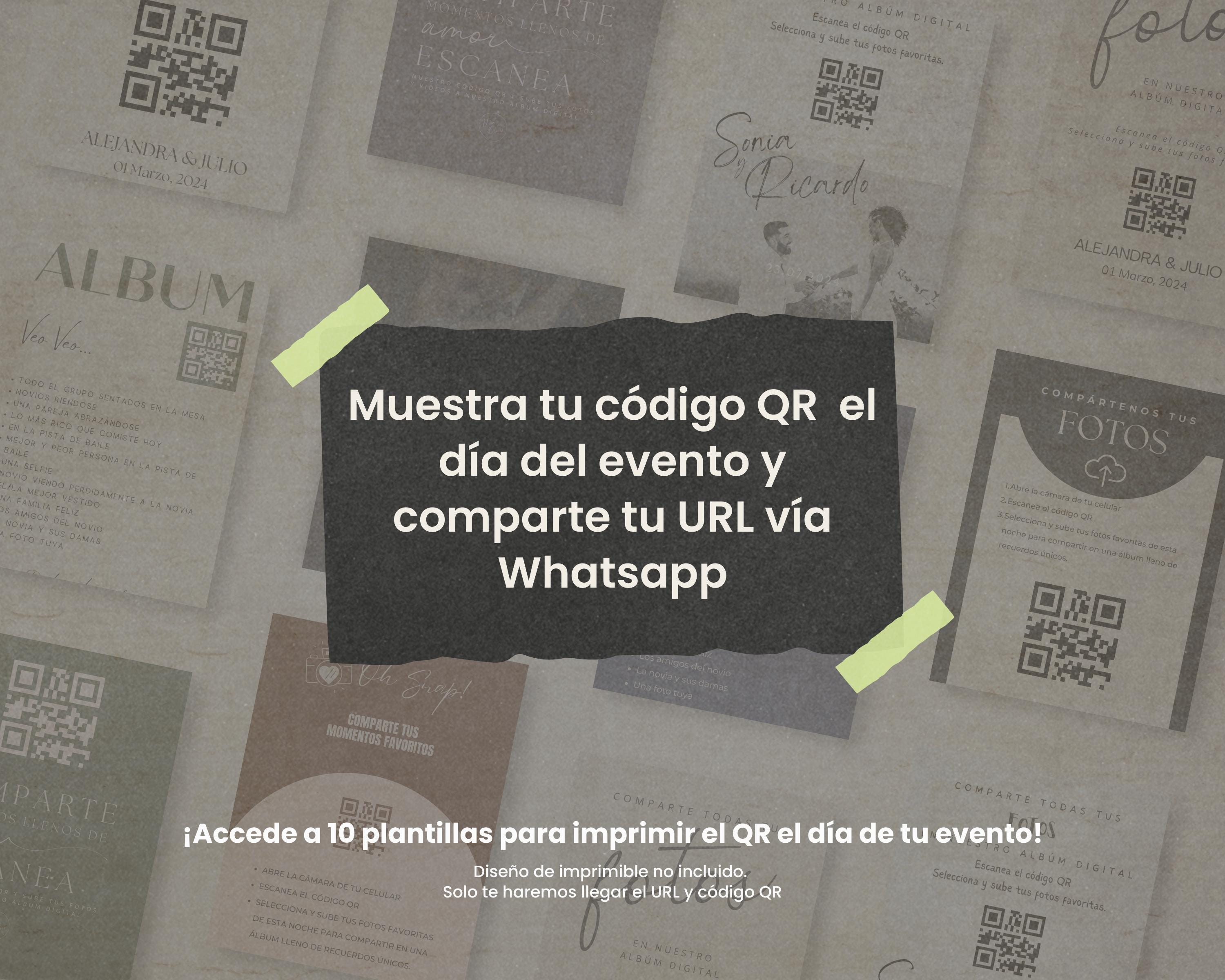 Galería de Fotos y Vídeos – Código QR + Plantillas Canva