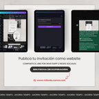 Invitación web boda - Plantilla editable en Canva - Monocromática - Tu Invite