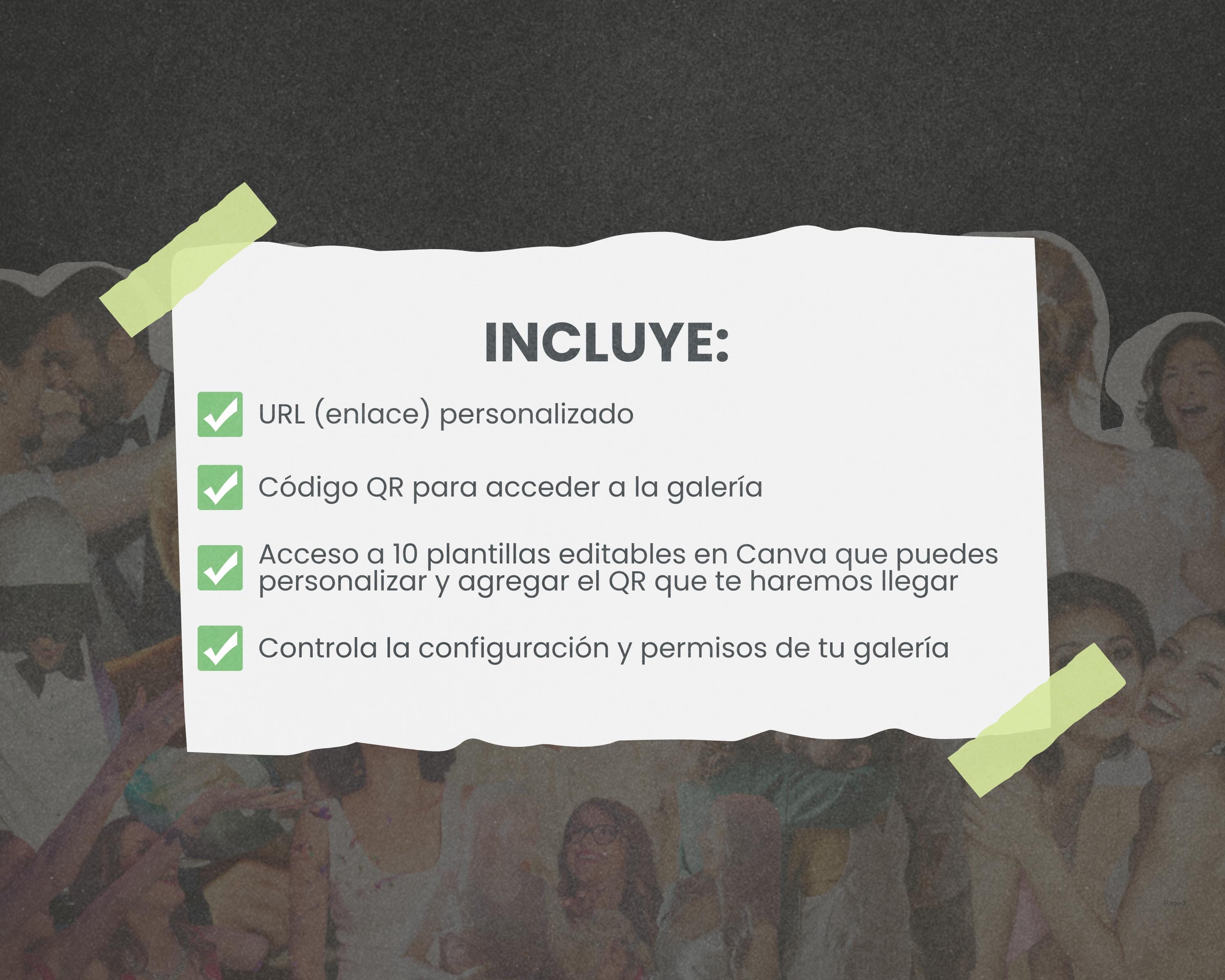 Galería de Fotos y Vídeos – Código QR + Plantillas Canva