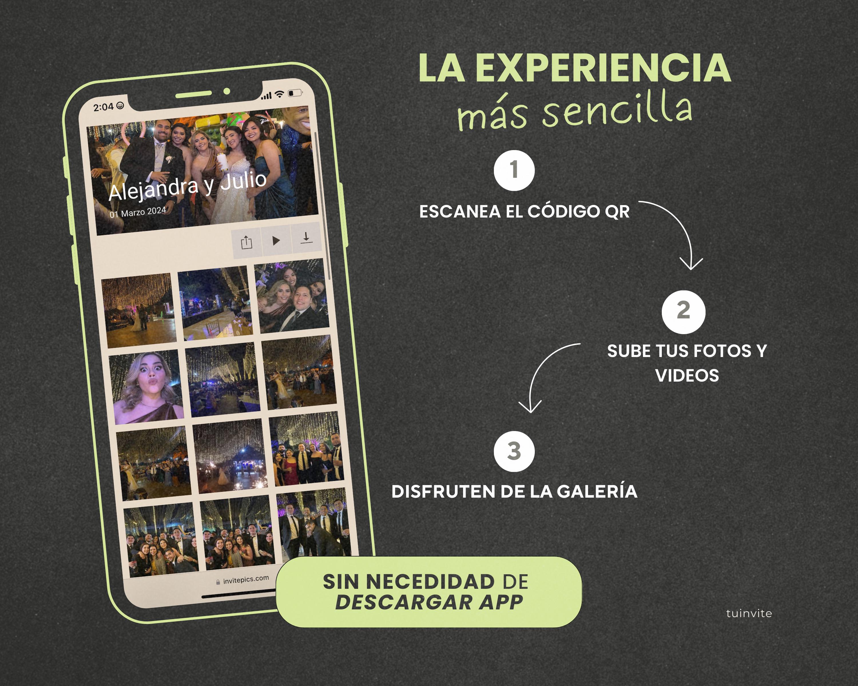 Galería de Fotos y Vídeos – Código QR + Plantillas Canva