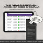 Invitación web boda - Plantilla editable en Canva - Monocromática - Tu Invite