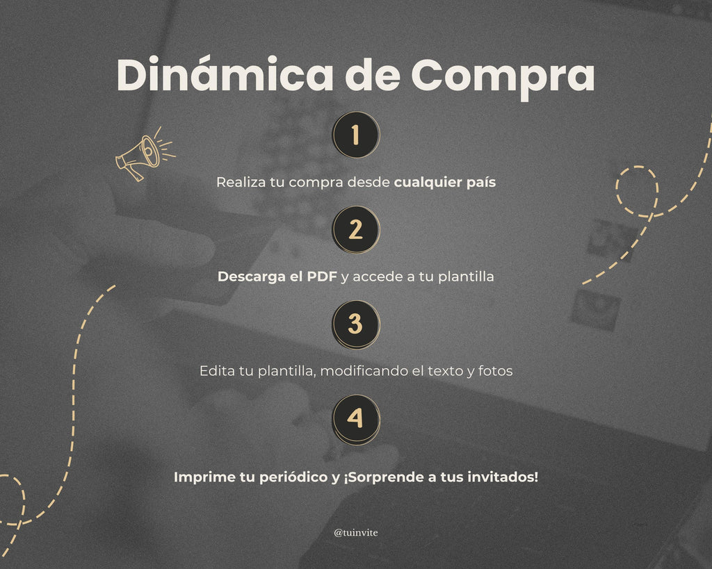 Periódico de boda 2025 -Plantilla editable en Canva