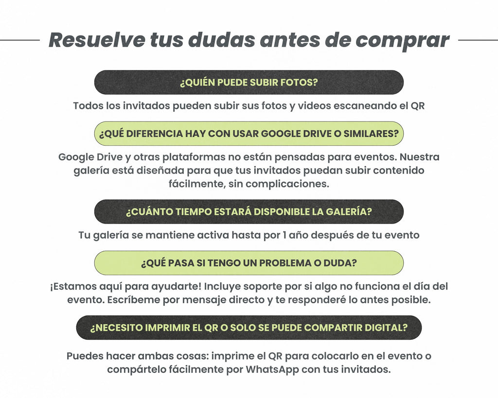 Galería de Fotos y Vídeos – Código QR + Plantillas Canva