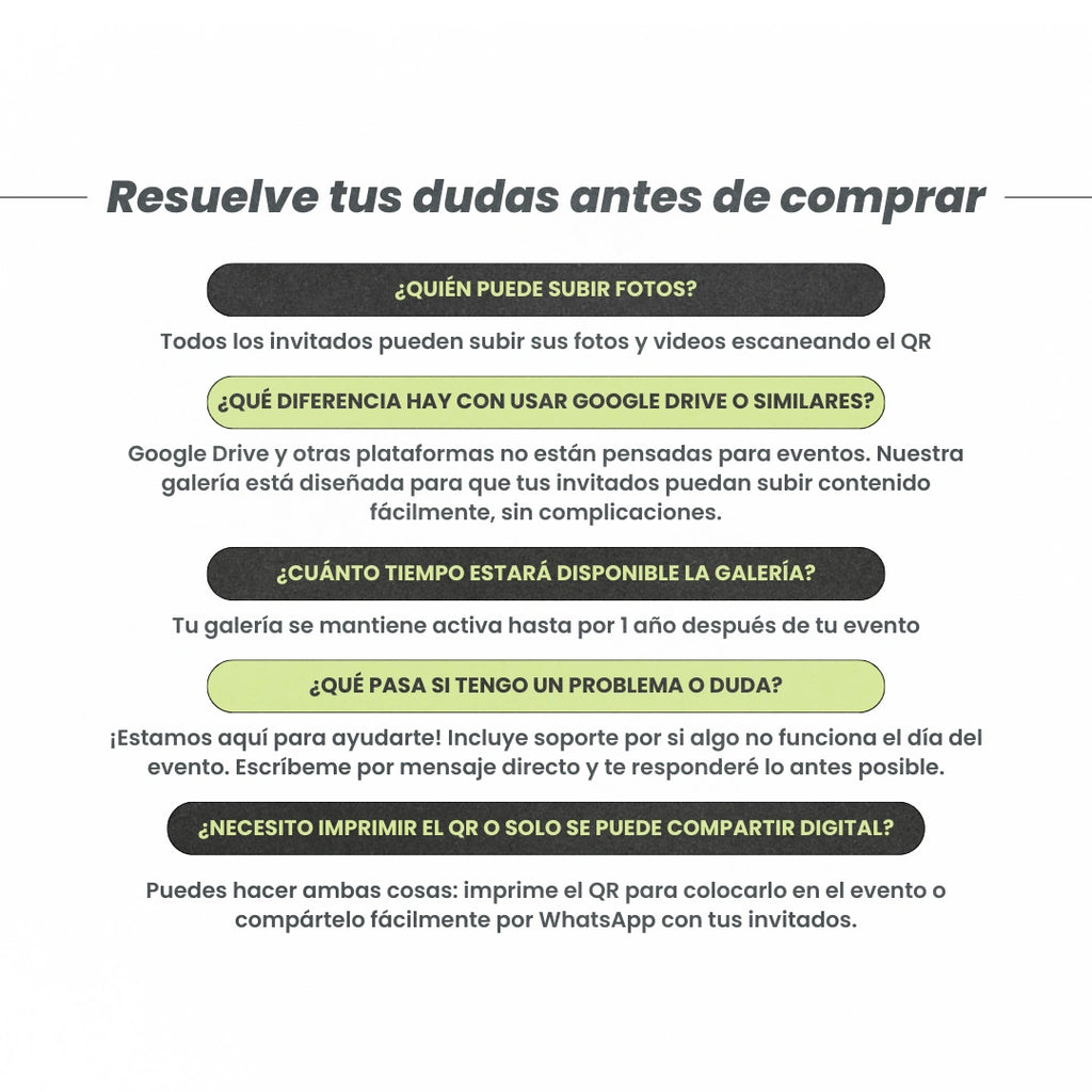 Galería de Fotos y Vídeos – Código QR + Plantillas Canva