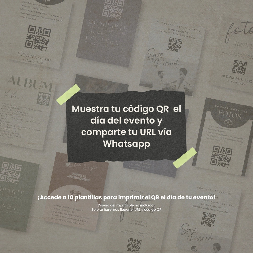 Galería de Fotos y Vídeos – Código QR + Plantillas Canva