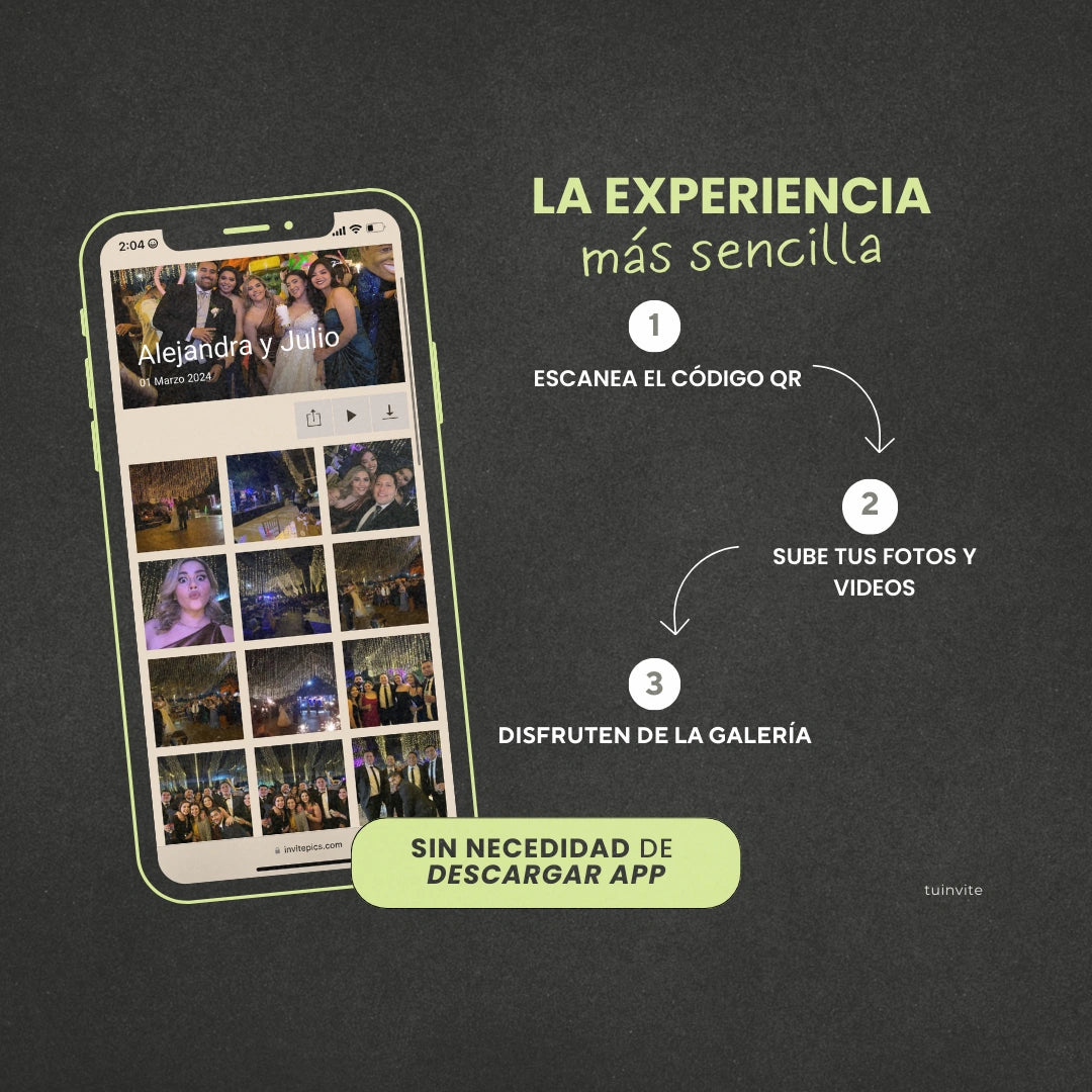 Galería de Fotos y Vídeos – Código QR + Plantillas Canva