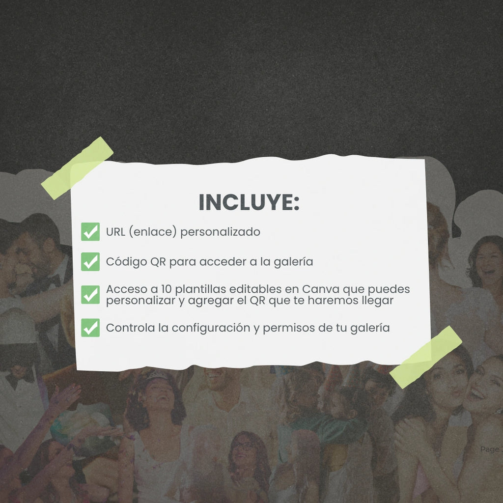 Galería de Fotos y Vídeos – Código QR + Plantillas Canva