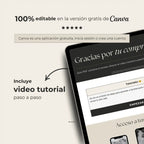 Invitación web boda - Plantilla editable en Canva - Minimalista