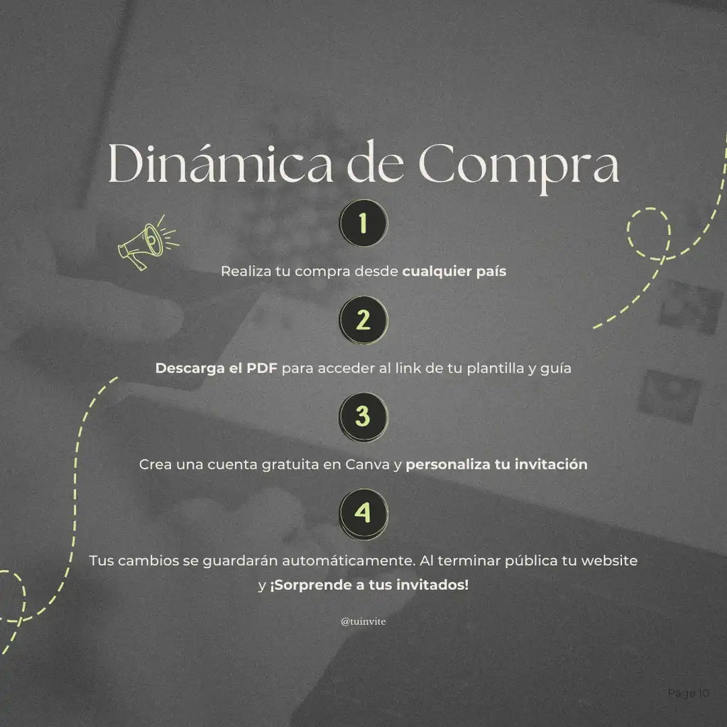 Invitación web boda - Plantilla editable en Canva - Minimalista