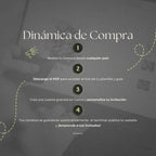 Invitación web boda - Plantilla editable en Canva - Minimalista