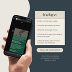 Invitación Web Boda - Plantilla editable Canva - Vintage