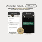 Invitación Web Boda - Plantilla editable Canva - Vintage