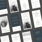 Invitación Web Boda - Plantilla editable Canva - Vintage