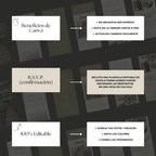 Invitación web boda - Plantilla editable en Canva - Doodles