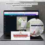 Invitación web boda - Plantilla editable en Canva - Floral