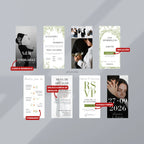 Invitación web boda - Plantilla editable en Canva - Floral