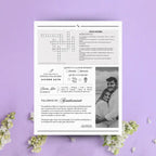 Periódico de boda -Plantilla editable en Canva