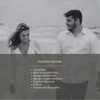 Periódico de boda -Plantilla editable en Canva