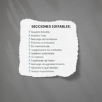 Periódico de boda 2025 -Plantilla editable en Canva