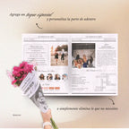 Propuesta Dama de Honor - Periódico para envoltura de ramo de flores - Plantilla Canva