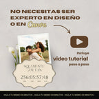 Invitación web para Save The Date - Plantilla editable en Canva - Encaje - Tu Invite