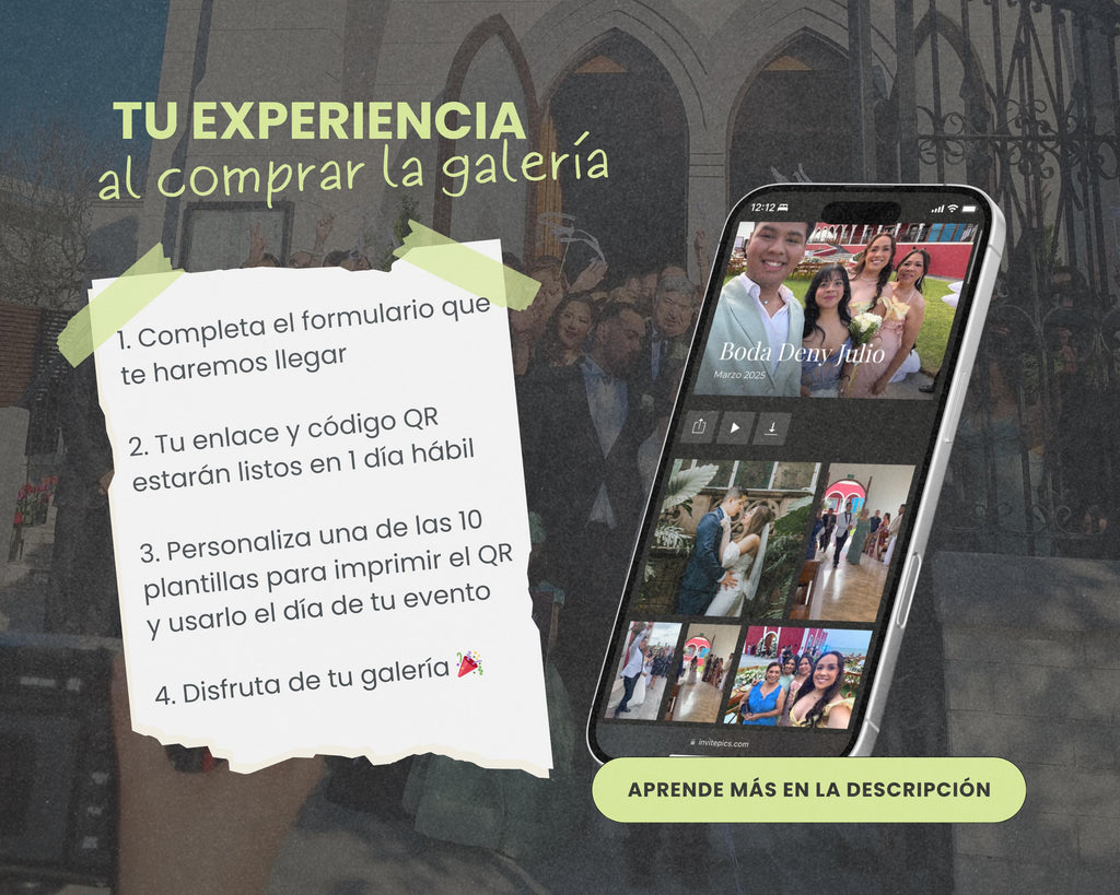 Galería de Fotos y Vídeos – Código QR + Plantillas Canva
