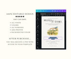 Custom Watercolor Venue Wedding Invitation Template (Canva)