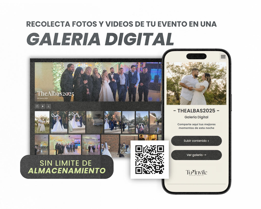 Galería de Fotos y Vídeos – Código QR + Plantillas Canva