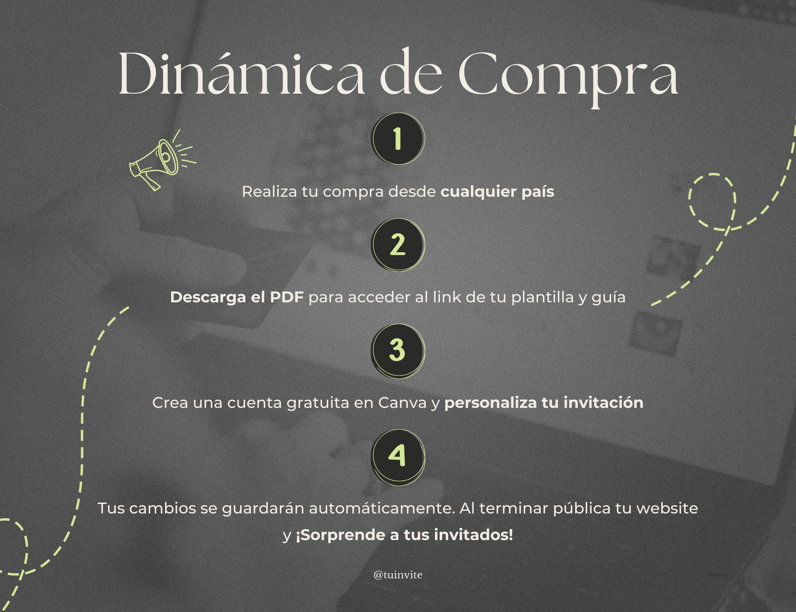 Invitación web boda - Plantilla editable en Canva - Burgundy